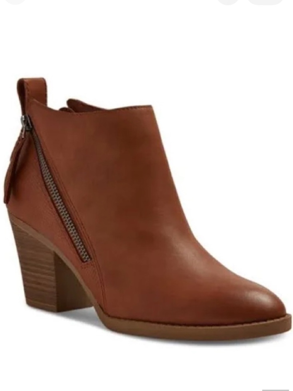 🤎 Dolce Vita “Jameson” Double Zip Booties | Cognac Brown | Size 8.5 - Picture 1 of 14